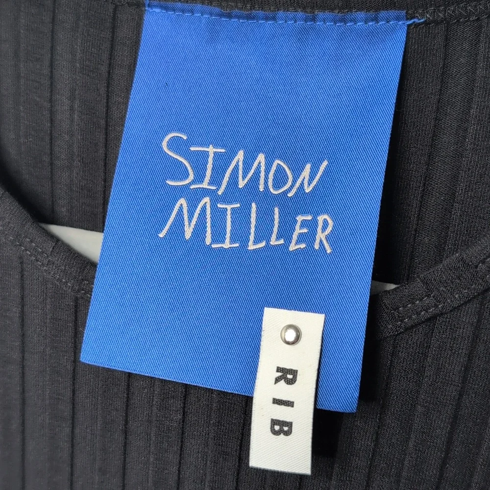 Simon Miller Aukai Rib-knit Sleeveless Tunic Top - Picture 3 of 7